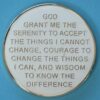 01 Year Medallion White Sparkle Tri-Plate