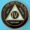 04 Year Medallion Burgundy and Pearl Tri-Plate