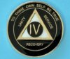 04 Year Medallion Black and Pearl Tri-Plate