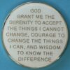 15 Year Medallion White Sparkle Tri-Plate
