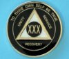 30 years black and pearl tri-plate 30 Year Medallion Black and Pearl Tri-Plate