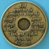 01 Year Bronze Medallion
