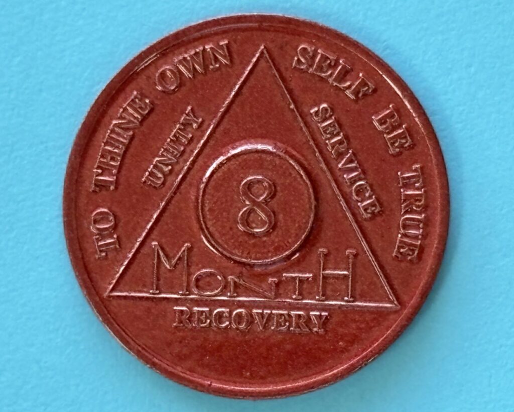 08 Month Aluminum Medallion
