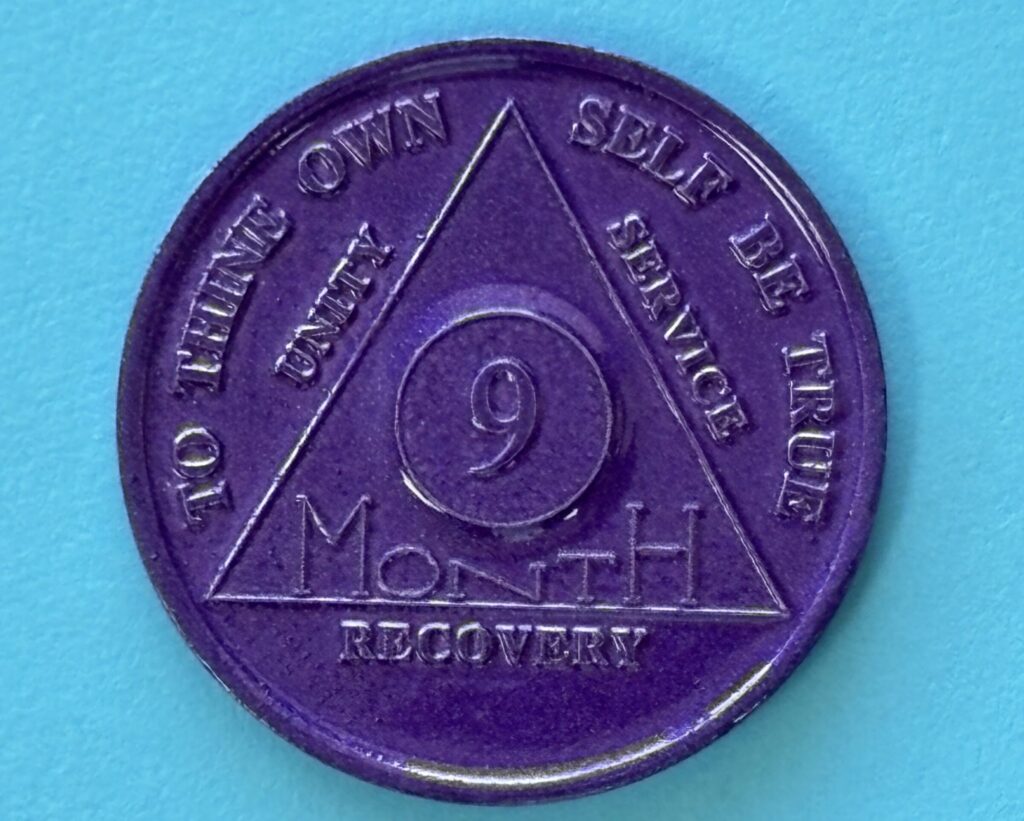 09 Month Aluminum Medallion