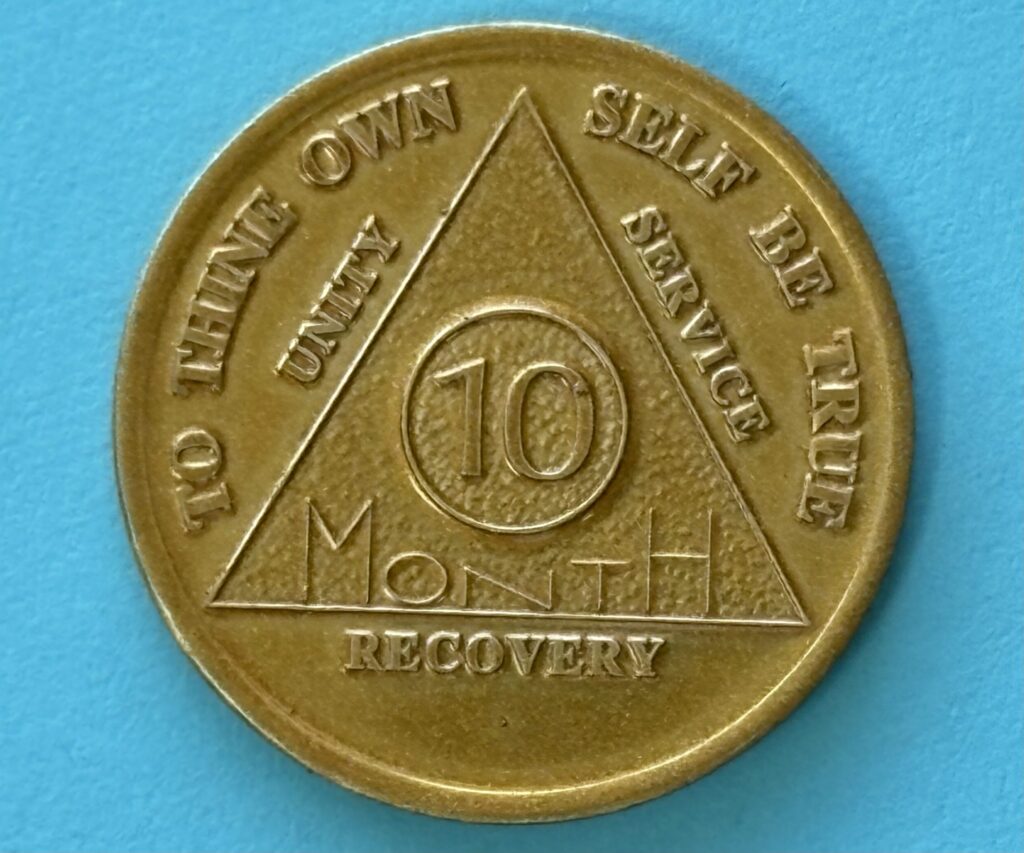 10 Month Aluminum Medallion