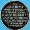 01 Year Medallion Black and Pearl Tri-Plate