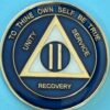 02 Year Medallion Blue and Pearl Tri-Plate