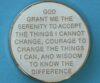 02 Year Medallion White Sparkle Tri-Plate