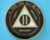 02 Year Medallion Burgundy and Pearl Tri-Plate
