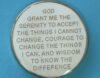 20 Year Medallion White Sparkle Tri-Plate