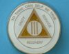 03 Year Medallion White Sparkle Tri-Plate