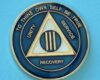 03 Year Medallion Blue and Pearl Tri-Plate