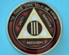 03 Year Medallion Burgundy and Pearl Tri-Plate