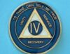 04 Year Medallion Blue and Pearl Tri-Plate