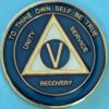 05 Year Medallion Blue and Pearl Tri-Plate