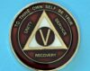 05 Year Medallion Burgundy and Pearl Tri-Plate