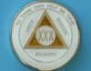 30 Year Medallion White Sparkle Tri-Plate